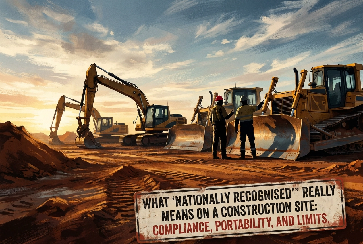 What ‘Nationally Recognised’ Really Means on a Construction Site: Compliance, Portability, and Limits