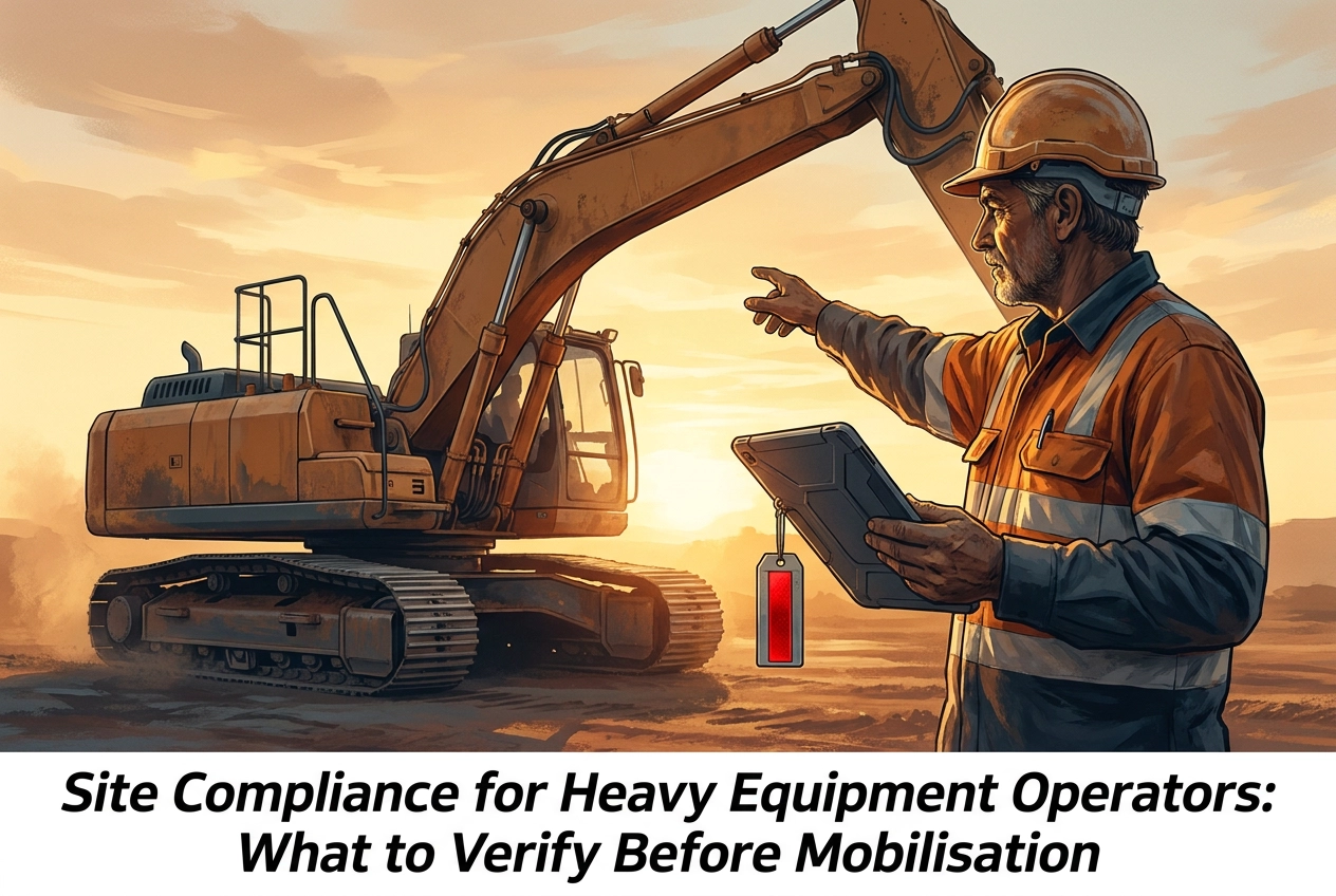 Site Compliance for Heavy Equipment Operators: What to Verify Before Mobilisation